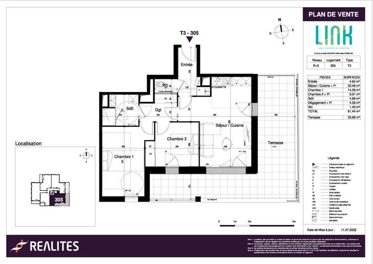 Appartement Saint-Herblain (44800)
