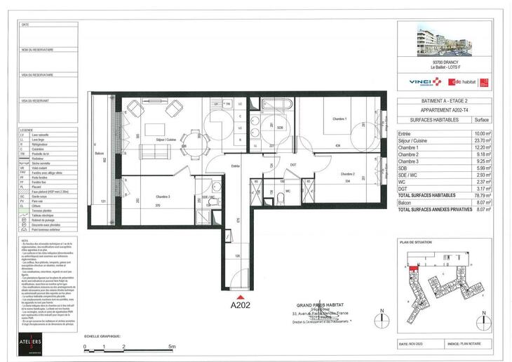 Appartement Drancy (93700)