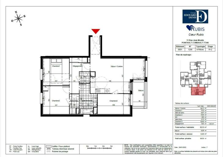 Appartement Pontault-Combault (77340)