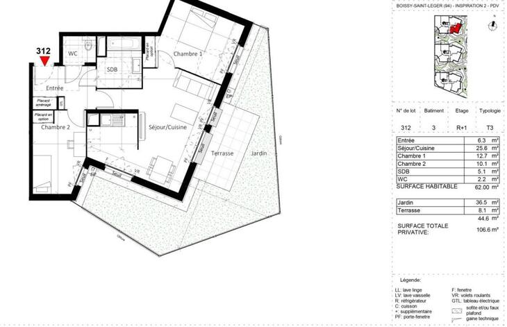 Appartement Boissy-Saint-Léger (94470)