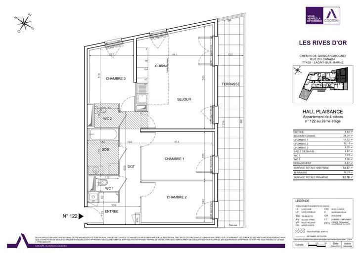 Appartement Lagny-sur-Marne (77400)