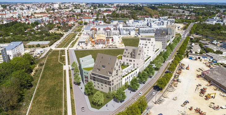 Programme immobilier neuf à vendre – Dijon écoquartier Jardin des Maraîchers proche des commerces
