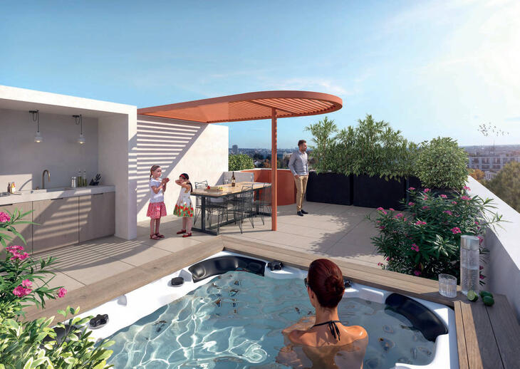 Appartement neuf à vendre – Montpellier quartier EAI proche tram et centre ville