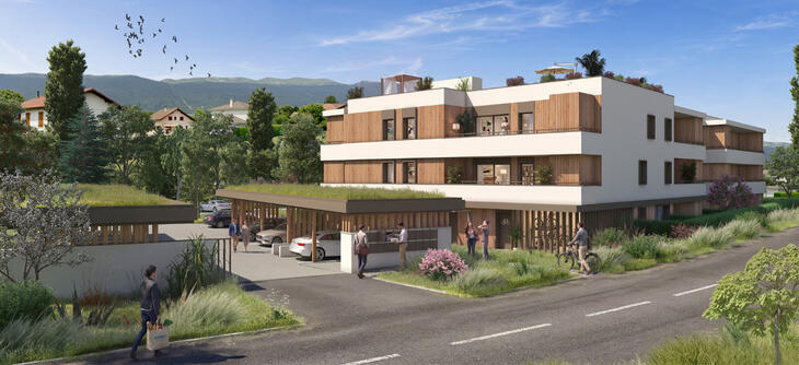 Programme immobilier Saint-Genis-Pouilly cadre verdoyant à 26 min en voiture de Genève Saint-Genis-Pouilly