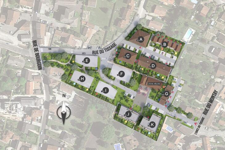 Programme immobilier L'ORÉE DU TISSAGE Tignieu-Jameyzieu