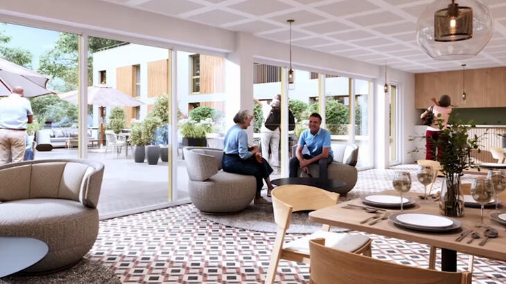 Programme neuf Bois-Guillaume Co-Living centre proche mairie et commerces