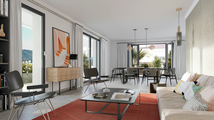 Programme immobilier Derniers 3 et 4 Pièces À 12 Min du Cours Mirabeau ** Aix-en-Provence