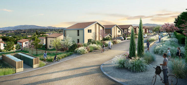 Programme immobilier Gleizé maisons à 8 min de la gare TER de Villefranche-sur-Saône Gleizé