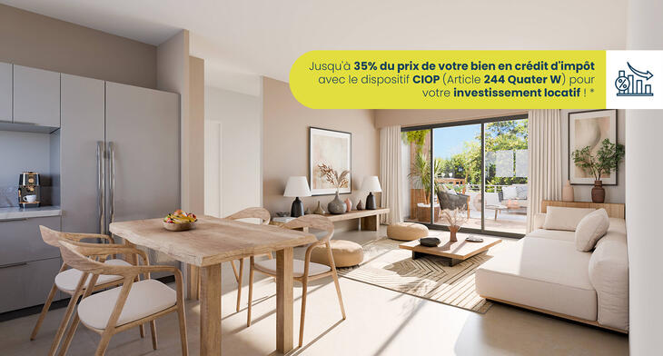 Programme immobilier neuf à vendre – Saint-Paul bord de mer à 10 min à vélo de la plage de Boucan