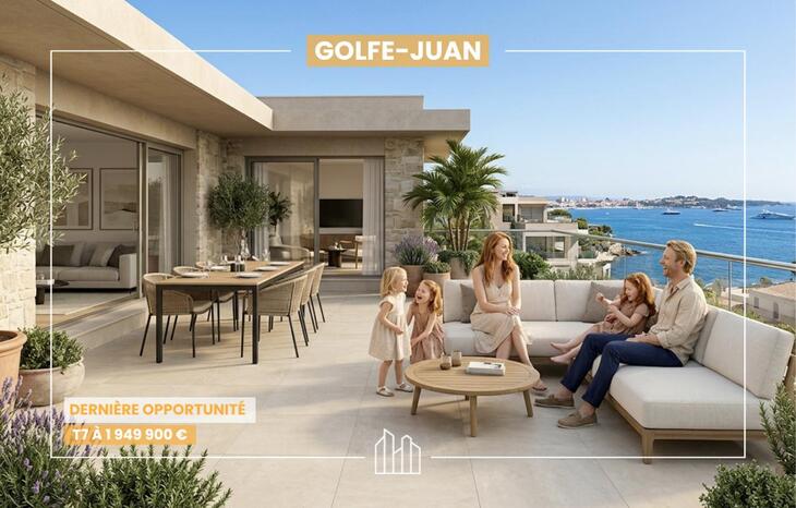 Programme immobilier neuf à vendre – EXCEPTIONNEL 6 PIÈCES DE 198,60 M² AVEC 54,93 M² D'EXTÉRIEURS FACE À LA MÉDITERR