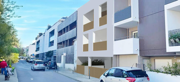 Programme immobilier Castelnau résidence de 6 lots au calme proche tram et commerces Castelnau-le-Lez