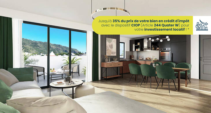 Programme neuf Saint-Denis à 2 min a pied du Jardin de l'Etat