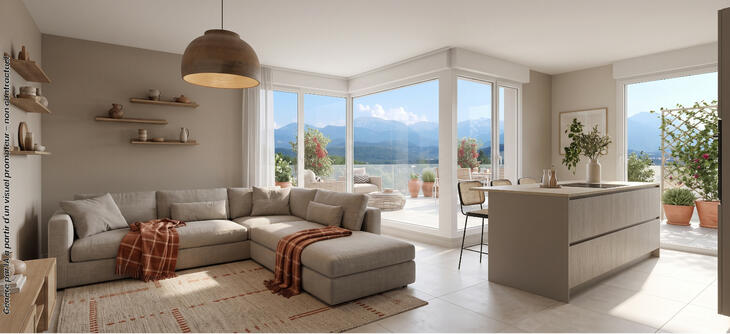 Programme immobilier Claix esprit village à 10 min de Grenoble Claix