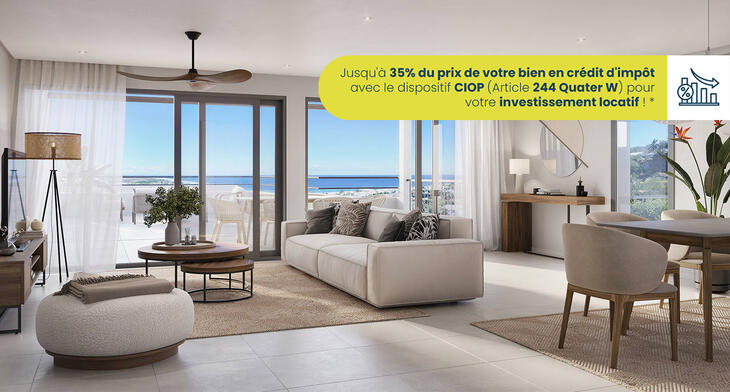 Programme immobilier neuf à vendre – Saint-Gilles Les Bains vue mer au coeur du centre-ville
