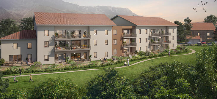 Programme immobilier La Chialas coeur du village au pied de la Vallée du Grésivaudan Le Cheylas
