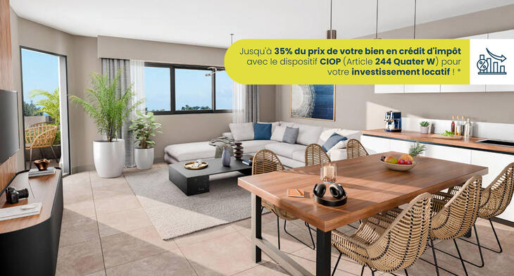 Programme immobilier neuf à vendre – Saint-Paul à 10 minutes à pied de la plage