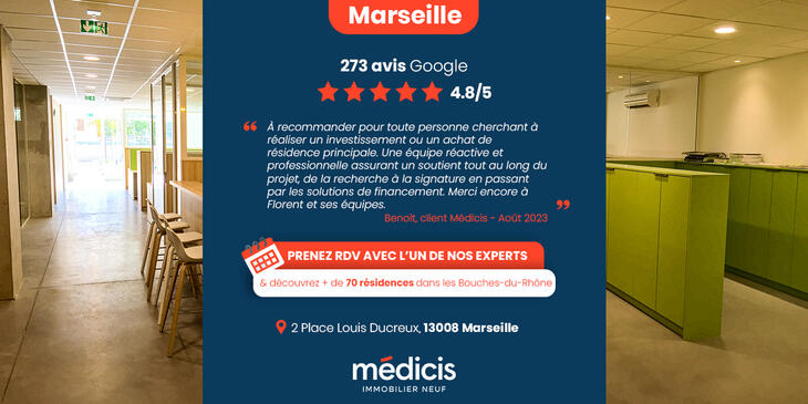 Programme immobilier Marseille 01 réhabilitation à 500m de la gare Saint-Charles Marseille 1er