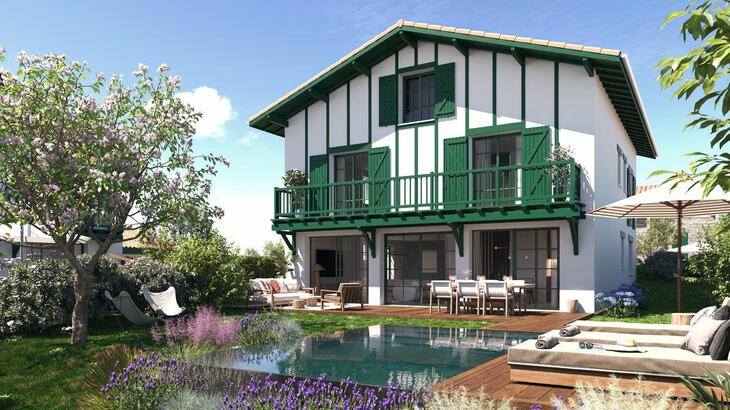 Maison neuve à vendre – Biarritz villas d'exception quartier Parc d'Hiver