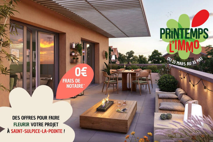 Appartement neuf à Saint-Sulpice-la-Pointe