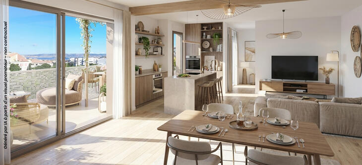 Programme immobilier Marseille 09 à la lisière du 08 arrondissement Marseille 9e