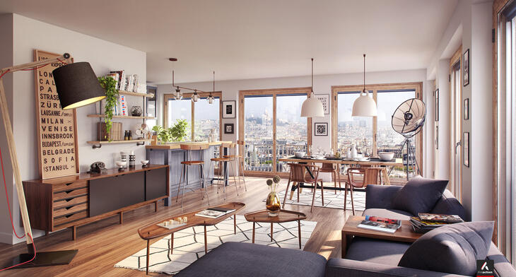 Appartement neuf à Paris 18e