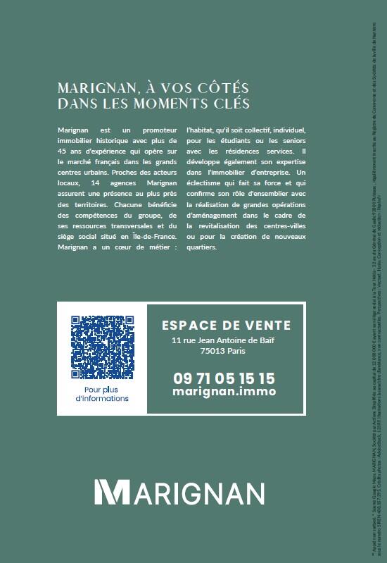 Programme immobilier Parc en ciel Paris 13e