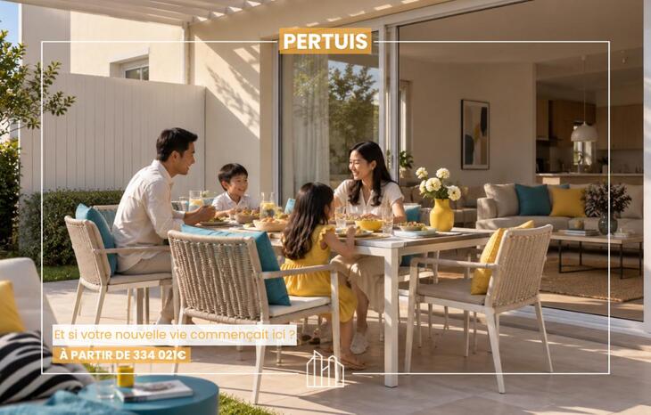 Programme neuf LIVRAISON IMMÉDIATE - VOS APPARTEMENTS T4 DUPLEX - À PERTUIS - QUARTIER CALME -