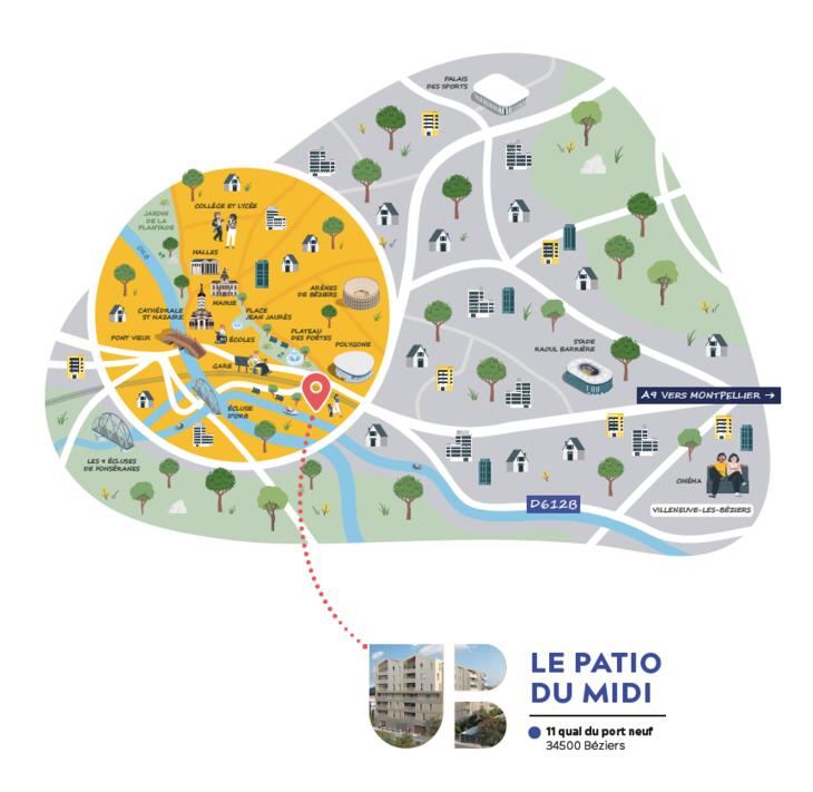 Programme immobilier LE PATIO DU MIDI Béziers
